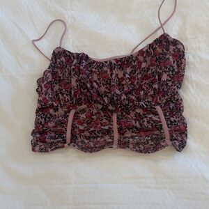 Garage Pink Floral Camisole Top